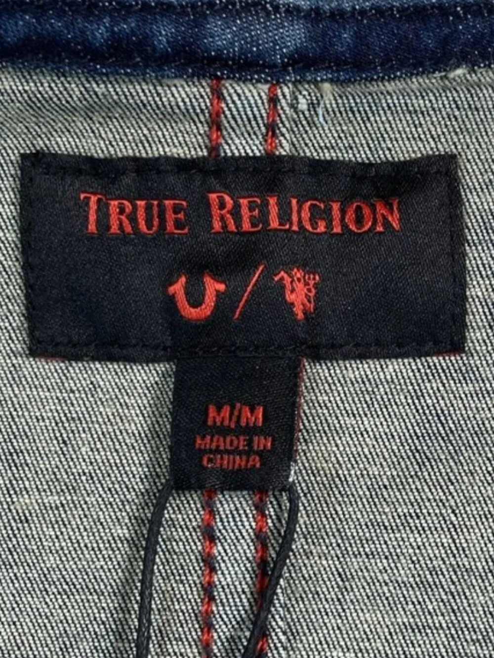 NWT True Religion Manchester United Jumpsuit Man U Denim Overalls Medium
